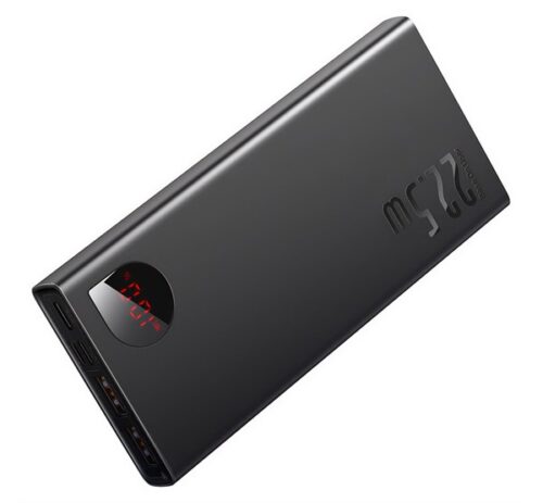 BASEUS ADAMAN METAL vésztöltő 2 USB aljzat / Type-C aljzat (10000 mAh