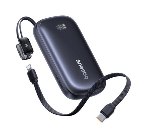 BASEUS vésztöltő Type-C+lightning+USB aljzat (10000mAh