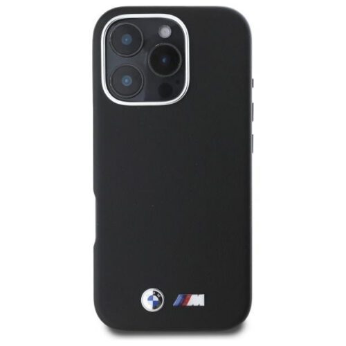 BMW BMHCP16X23PMWK M Smooth Full Wrapped Metal keménytok iPhone 16 Pro Max - fekete - Image 2