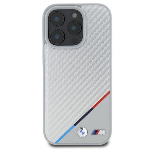 BMW BMHMP16L23PUDTS M Carbon Tricolor Line MagSafe tok iPhone 16 Pro - szürke - Image 2