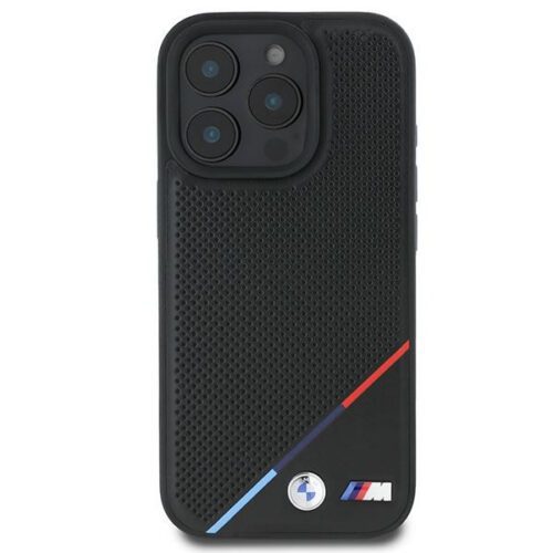 BMW BMHMP16L23PUPDK M Perforated Tricolor Line MagSafe tok iPhone 16 Pro - fekete - Image 2