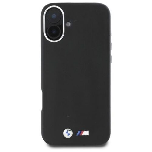 BMW BMHMP16M23PMWK M Smooth Full Wrapped Metal MagSafe-kompatibilis keménytok iPhone 16 Plus - fekete - Image 2