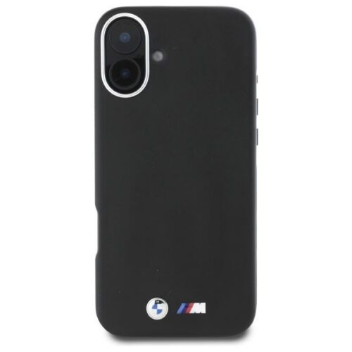 BMW BMHMP16S23PMWK M Smooth Full Wrapped Metal MagSafe tok iPhone 16 - fekete - Image 2