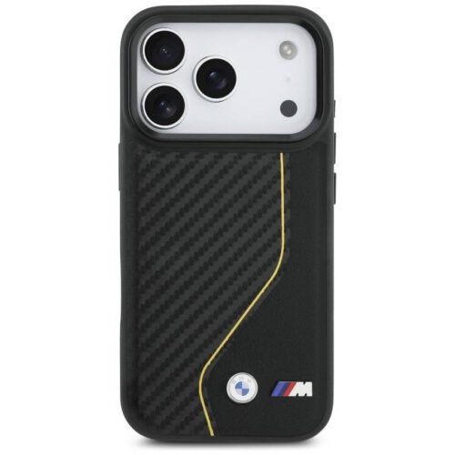 BMW M Carbon Line & Logo MagSafe tok iPhone 17 Pro készülékhez sárga - Image 2