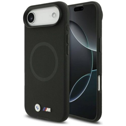 BMW M FW fém logó MagSafe tok iPhone Airhez Fekete
