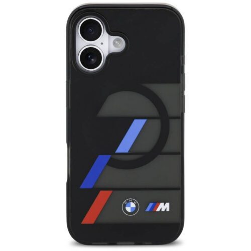 BMW M IML fém gombok tricolor Lines MagSafe tok iPhone 17 fekete - Image 2