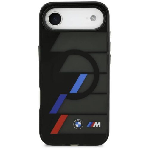 BMW M IML fém gombok trikolor vonalak MagSafe Case iPhone Air fekete - Image 2