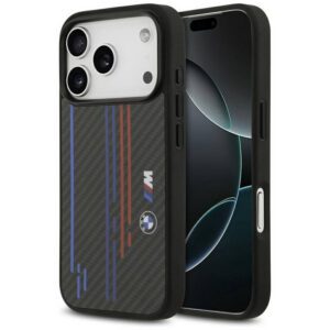 BMW M Kevlar Lines & Logo MagSafe tok BMW M Kevlar Lines & Logo MagSafe iPhone 17 Pro-hoz fekete