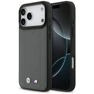 BMW M steppelt logóval ellátott tok MagSafe iPhone 17 Pro Max készülékhez antracit színben