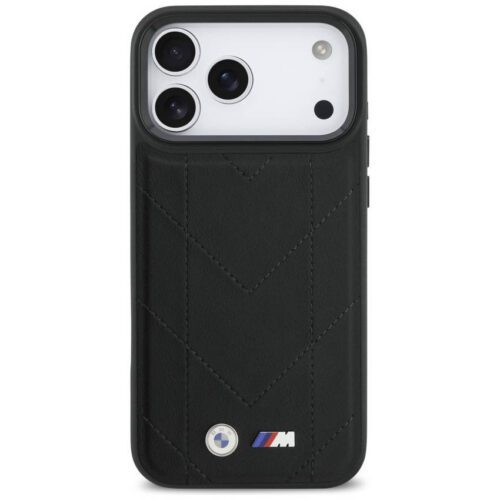 BMW M steppelt logóval ellátott tok MagSafe iPhone 17 Pro Max készülékhez fekete - Image 2