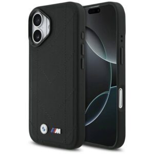 BMW M steppelt logóval ellátott tok MagSafe iPhone 17 készülékhez fekete
