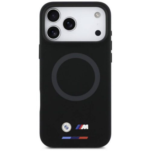 BMW M szilikon logós MagSafe tok iPhone 17 Pro Max-hoz Fekete - Image 2