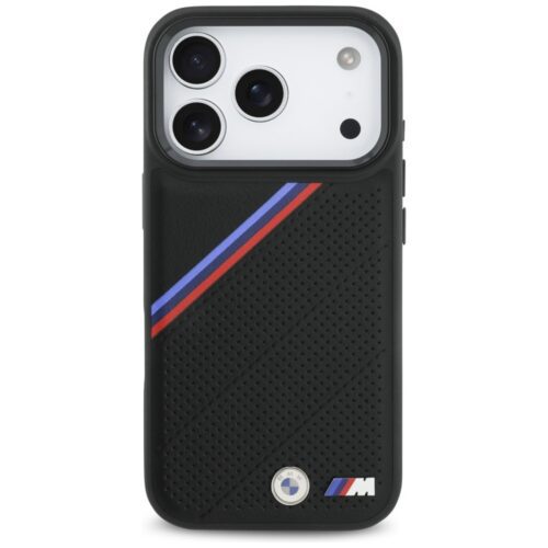 BMW M trikolor fém logó MagSafe tok iPhone 17 Pro fekete - Image 2