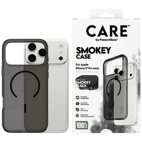 CARE by PanzerGlass Zászlóshajó Urban Explorer tok fekete MagSafe-rel iPhone 17 Pro Max füsthöz