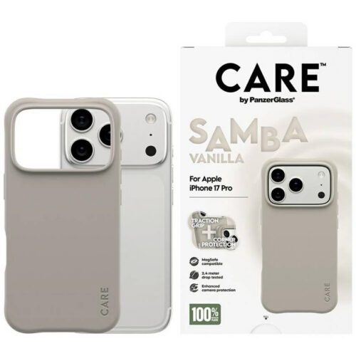 Case CARE by PanzerGlass Divatos Samba MagSafe iPhone 17 Pro vanília tokhoz