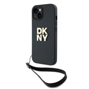 DKNY DKHCP14SPBSWSK Wrist Strap Stock Logo tok iPhone 14 - fekete