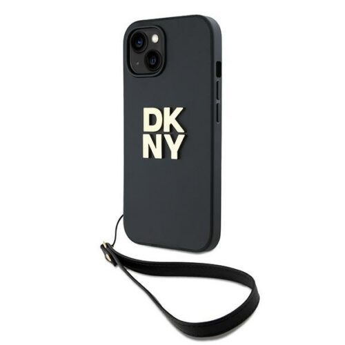 DKNY DKHCP14SPBSWSK Wrist Strap Stock Logo tok iPhone 14 - fekete