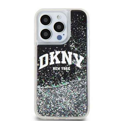 DKNY DKHCP15LLBNAEK Liquid Glitter Big Logo tok iPhone 15 Pro - fekete - Image 2