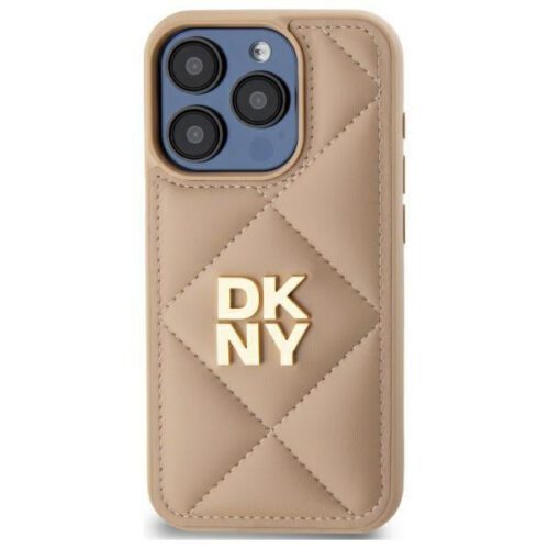 DKNY DKHCP15LPQDSLE Quilted Stack Logo tok iPhone 15 Pro - bézs - Image 2