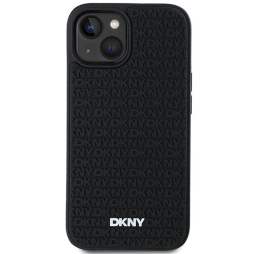 DKNY DKHCP15S3DRPWK 3D Rubber Repeat Pattern tok iPhone 15 - fekete - Image 2