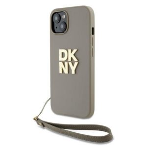 DKNY DKHCP15SPBSWSE Wrist Strap Stock Logo tok iPhone 15 - bézs
