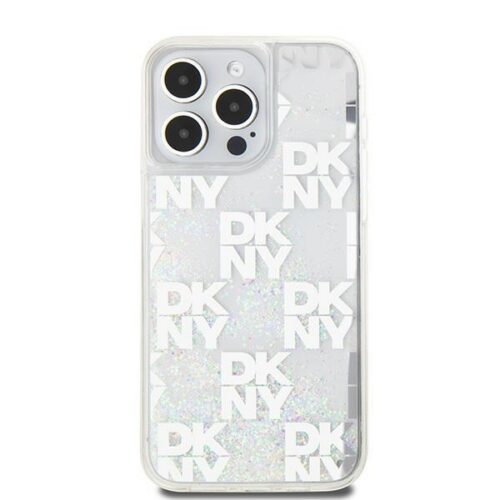 DKNY DKHCP15XLCPEPT Liquid Glitter Multilogo tok iPhone 15 Pro Max - fehér - Image 2