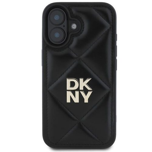 DKNY DKHCP16SPQDSLK Quilted Stack Logo tok iPhone 16 - fekete - Image 2