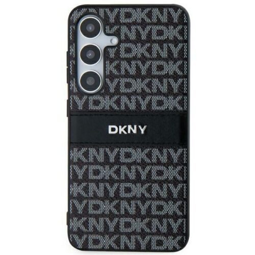 DKNY DKHCS24MPRTHSLK Leather Mono Stripe & Metal Logo tok Samsung Galaxy S24 Plus - fekete - Image 2