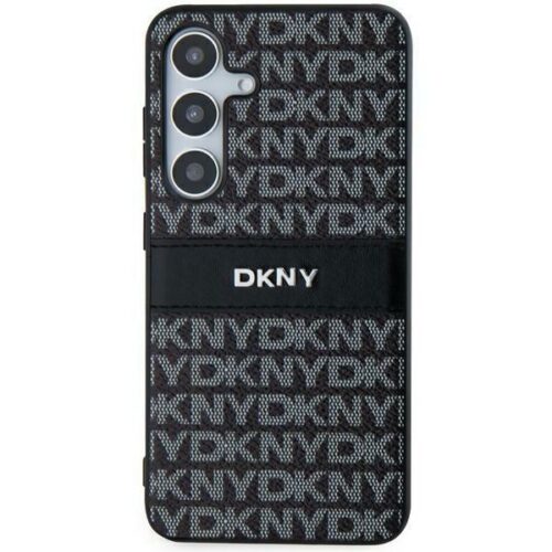 DKNY DKHCS24SPRTHSLK Leather Mono Stripe & Metal Logo tok Samsung Galaxy S24 - fekete - Image 2