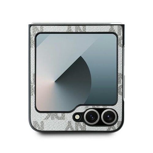 DKNY DKHCZF6PCPTSSE Chequered Pattern Printed Stripes tok Samsung Galaxy Z Flip6 F741 - bézs - Image 2