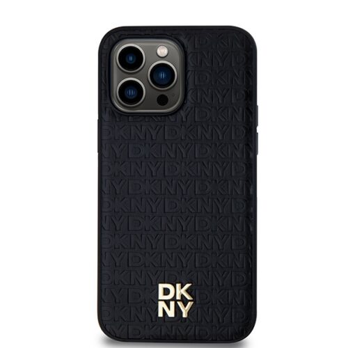 DKNY DKHMP13XPSHRPSK Leather Pattern Metal Logo MagSafe-kompatibilis tok iPhone 13 Pro Max - fekete - Image 2