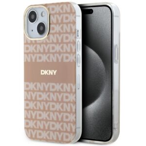 DKNY DKHMP14SHRHSEP IML Mono & Stripe MagSafe-kompatibilis tok iPhone 14 - rózsaszín
