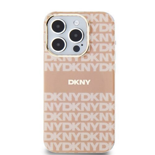 DKNY DKHMP14XHRHSEP IML Mono & Stripe MagSafe-kompatibilis tok iPhone 14 Pro Max - rózsaszín - Image 2