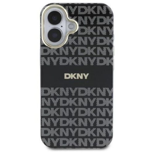 DKNY DKHMP16SHRHSEK Repeat Texture Pattern With Stripe tok iPhone 16 - fekete - Image 2