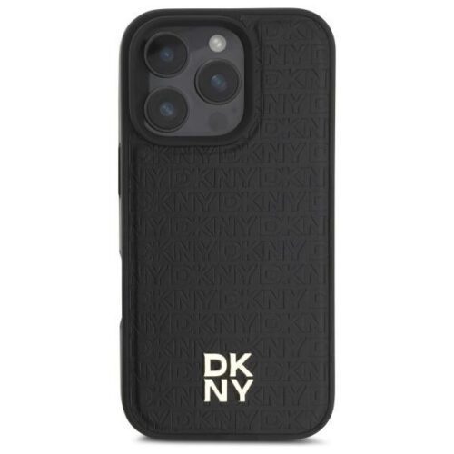 DKNY DKHMP16XPSHRPSK Repeat Pattern Stack Logo MagSafe-kompatibilis keménytok iPhone 16 Pro Max - fekete - Image 2