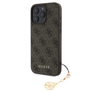 GUESS 4G CHARMS műanyag telefonvédő (textil hátlap