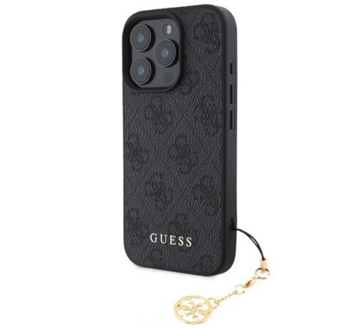 GUESS 4G CHARMS műanyag telefonvédő (textil hátlap