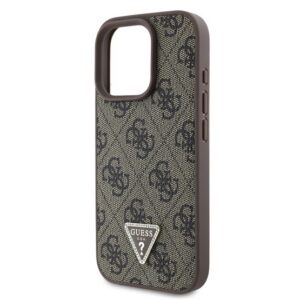 GUESS PU 4G STRASS TRIANGLE METAL LOGO műanyag telefonvédő (ütésállóság