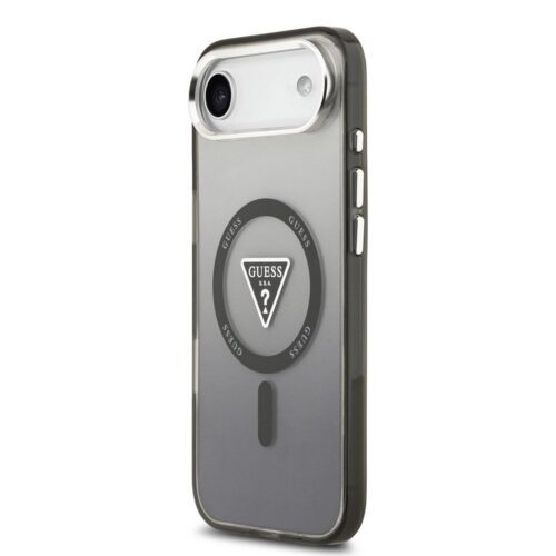 GUESS tok IPHONE 17 Air kompatibilis MagSafe GUHMP17MHGTMLCGK (IML Gradient W/ háromszög logó) fekete