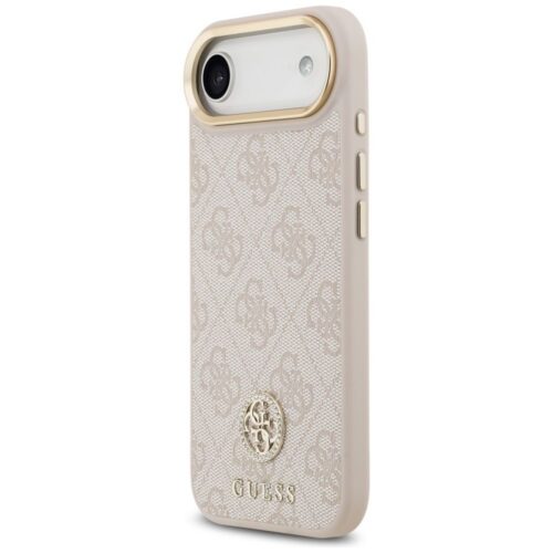 GUESS tok IPHONE 17 Air kompatibilis MagSafe GUHMP17MP4GRMDEP (PU W/ 4G Strass logó) rózsaszínű