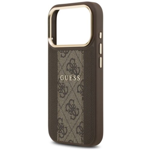GUESS tok IPHONE 17 Pro kompatibilis a MagSafe GUHMP17LPG4SEMCW (PU W/ 4G csíkkal) barna - Image 2
