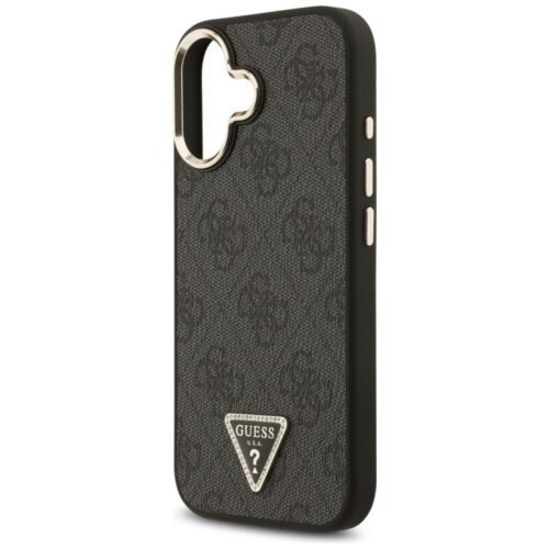 GUESS tok IPHONE 17 kompatibilis MagSafe GUHMP17SP4GTDGMK (4G PU W / háromszög logó) arany fekete - Image 2