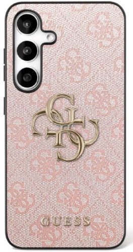 GUESS tok a SAMSUNG S25 FE készülékhez GUHCS25FE4GMGPI (PU bőr 4G fém logó) rózsaszínű