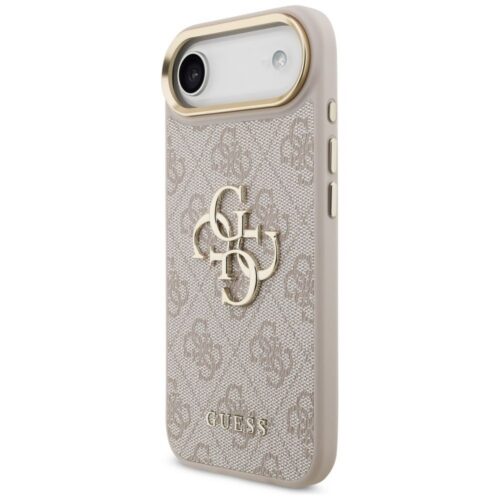 GUESS tok az IPHONE 17 Air készülékhez GUHCP17M4GMGCPI (PU W/ Big 4G Classic Logo) arany rózsaszínű