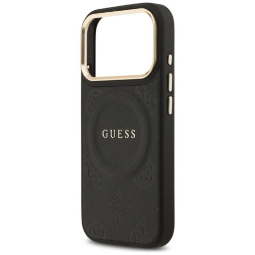 GUESS tok az IPHONE 17 Pro-hoz kompatibilis a MagSafe GUHMP17LPSAMSECK (PU W/ Peony Hot Stamp) fekete - Image 2