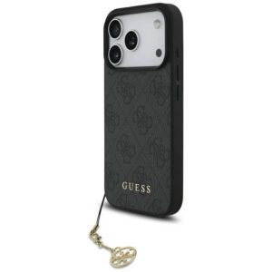 Guess 4G Charms Collection MagSafe tok iPhone 17 Pro készülékhez fekete