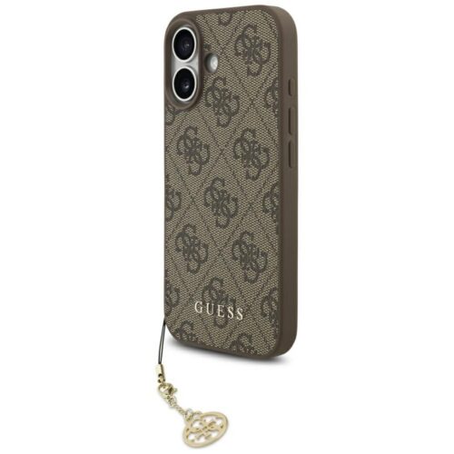 Guess 4G Charms Collection MagSafe tok iPhone 17 barna színűre