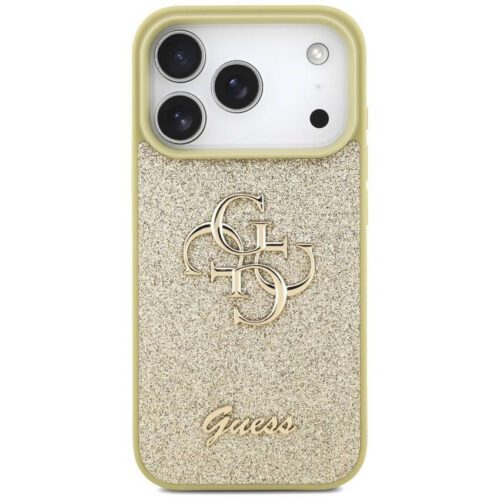 Guess Fixed Glitter Big 4G tok iPhone 17 Pro-hoz arany - Image 2