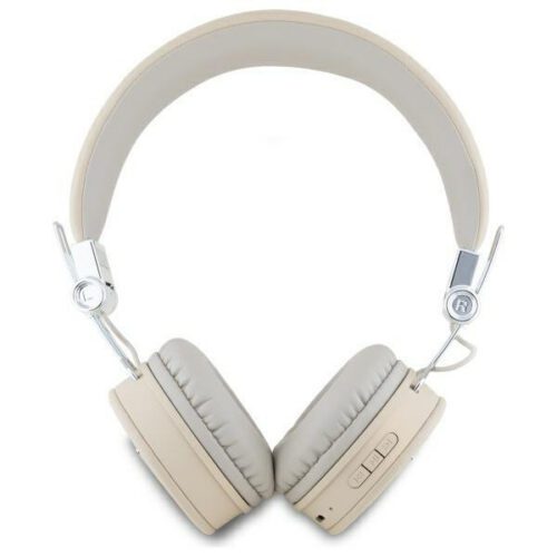 Guess GUBH70PGTSPSE Grained Classic Round Shape bluetooth vezeték nélküli fejhallgató ENC - bézs - Image 2