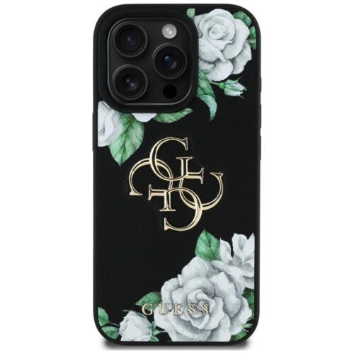 Guess GUHCP16LPGROP4MK Grained Roses Big 4G Logo tok iPhone 16 Pro - fekete - Image 2